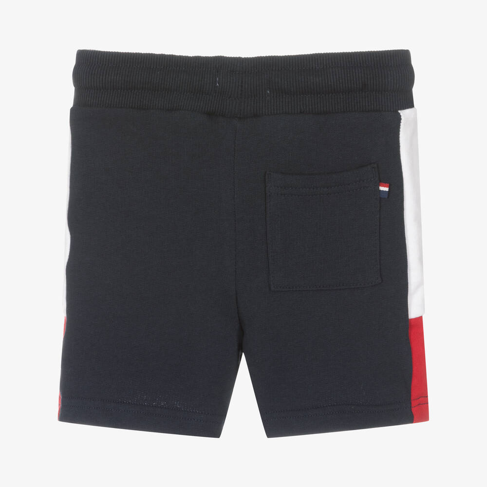 U.S. Polo Assn.-Boys Navy Blue Cotton Logo Shorts | Childrensalon Outlet