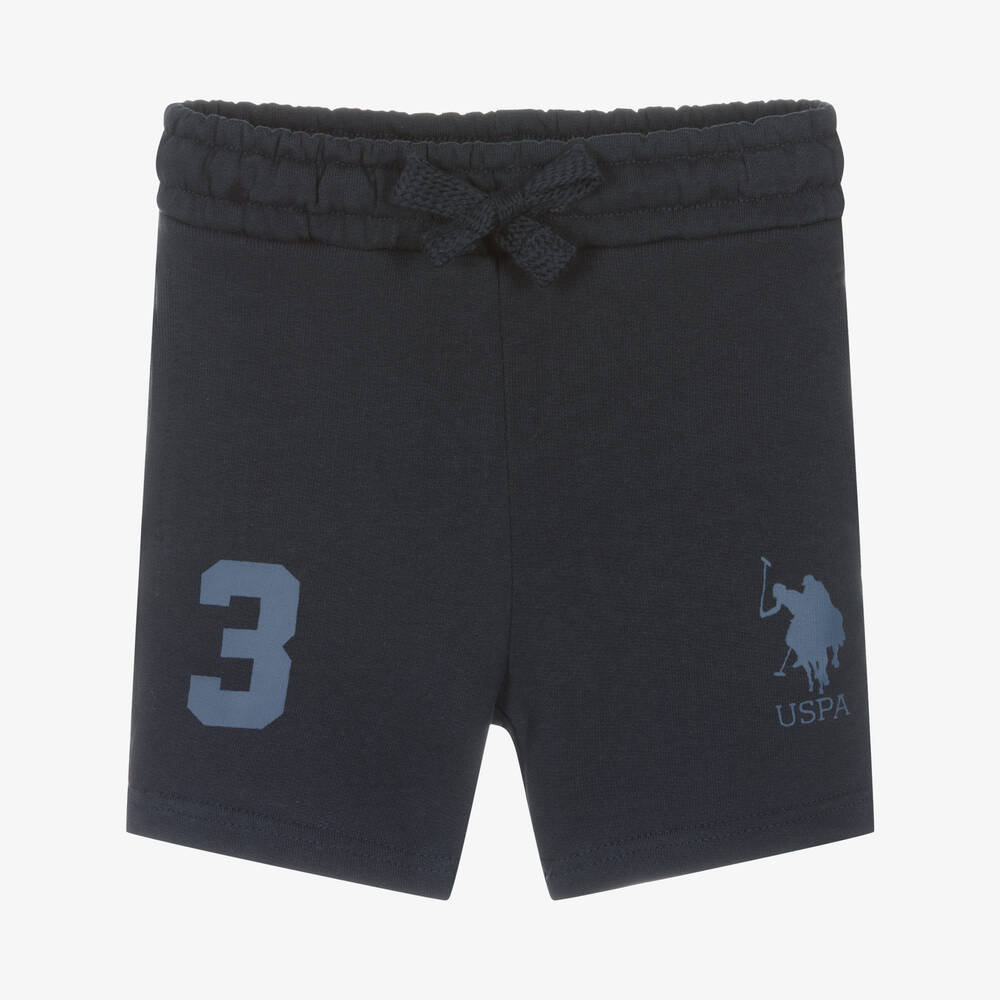 Boys Navy Blue Cotton Shorts