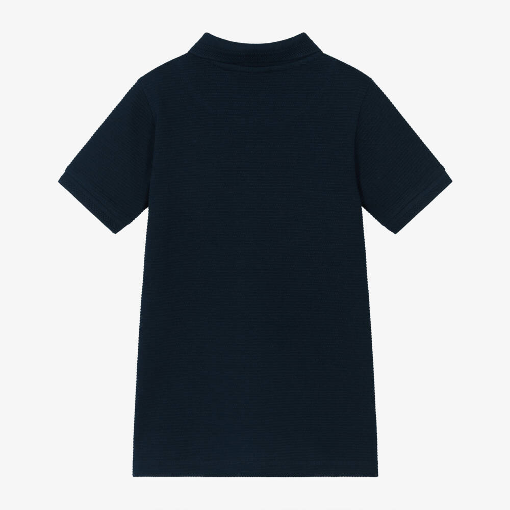 U.S. Polo Assn.-تيشيرت بولو محبوك لون كحلي للأولاد | Childrensalon Outlet