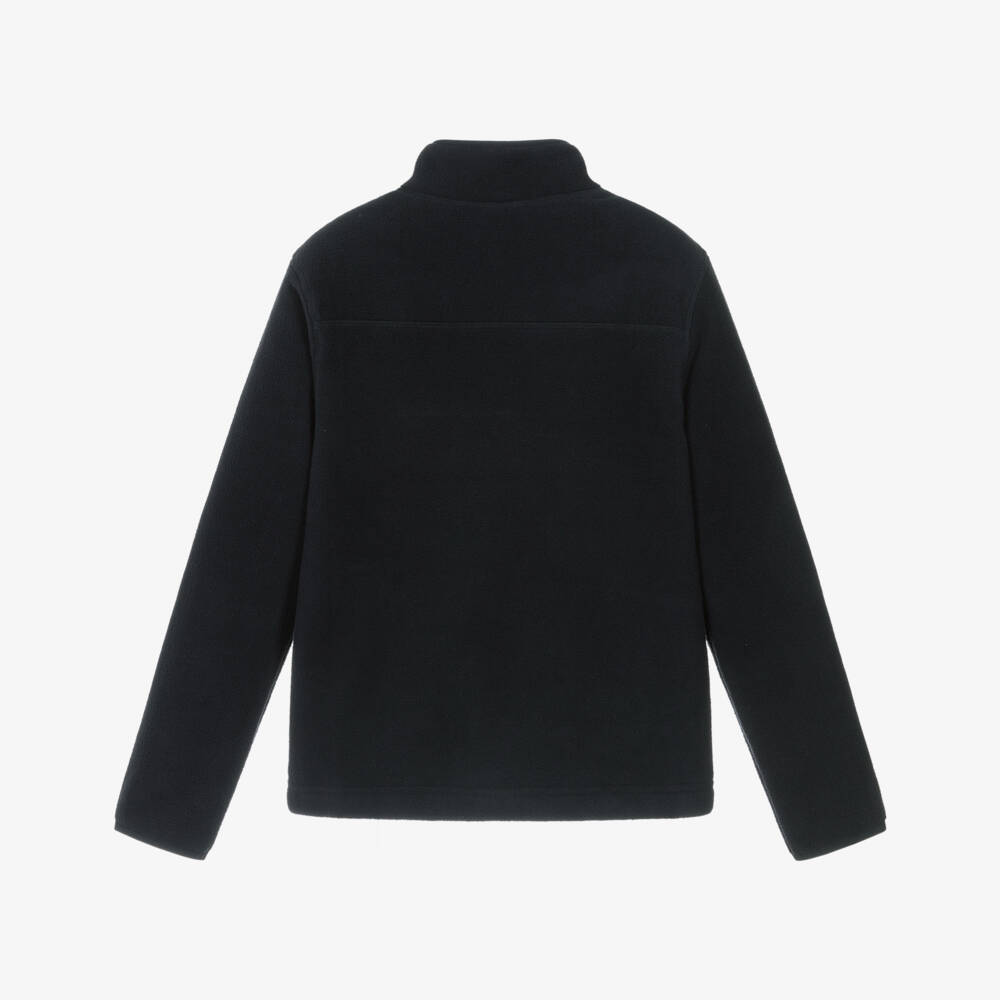 U.S. Polo Assn.-Boys Navy Blue Polar Fleece Sweater | Childrensalon Outlet