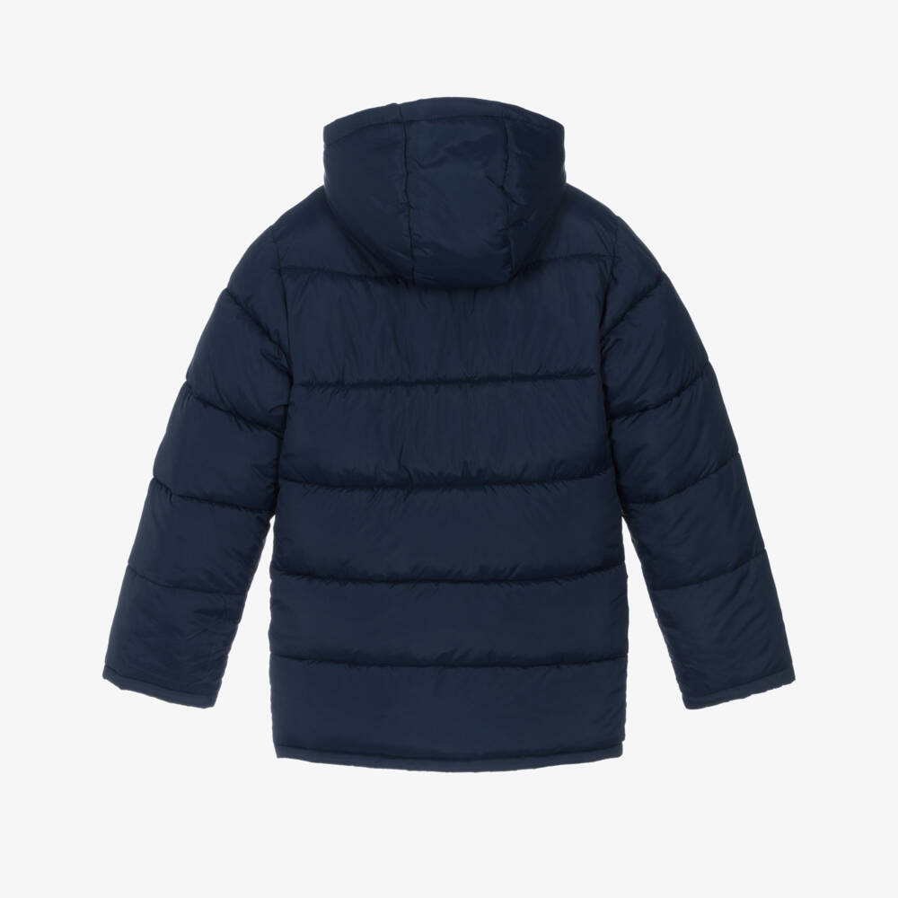 U.S. Polo Assn.-Boys Navy Blue Puffer Coat With Hood | Childrensalon Outlet