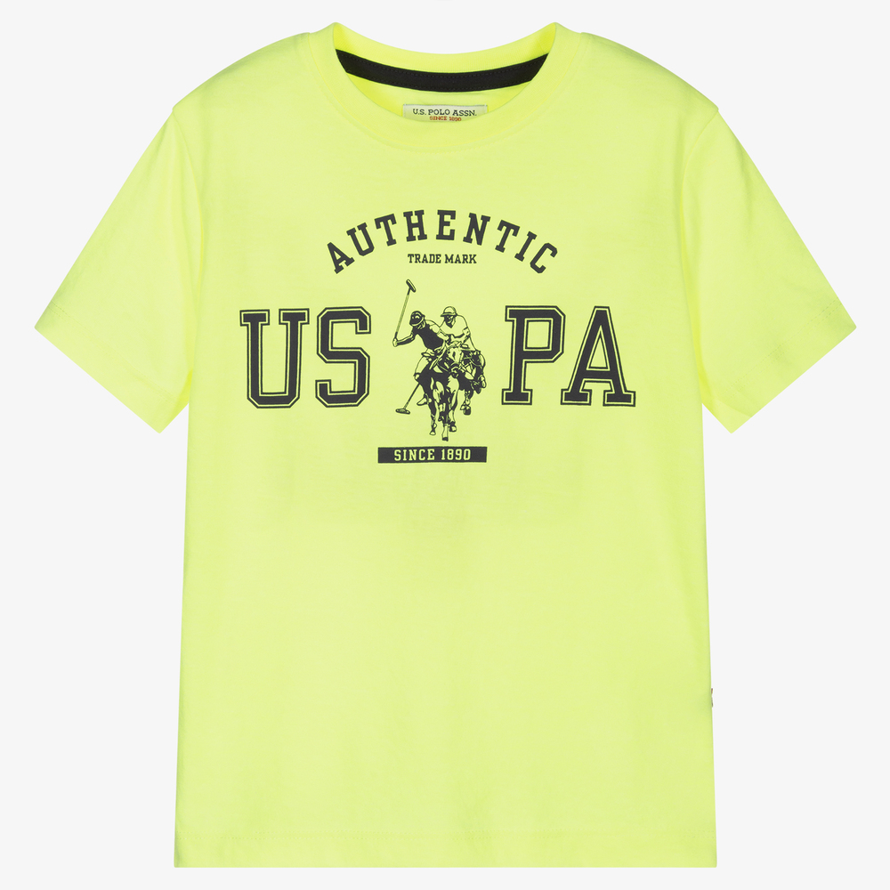 U.S. Polo Assn. - Boys Neon Yellow T-Shirt | Childrensalon