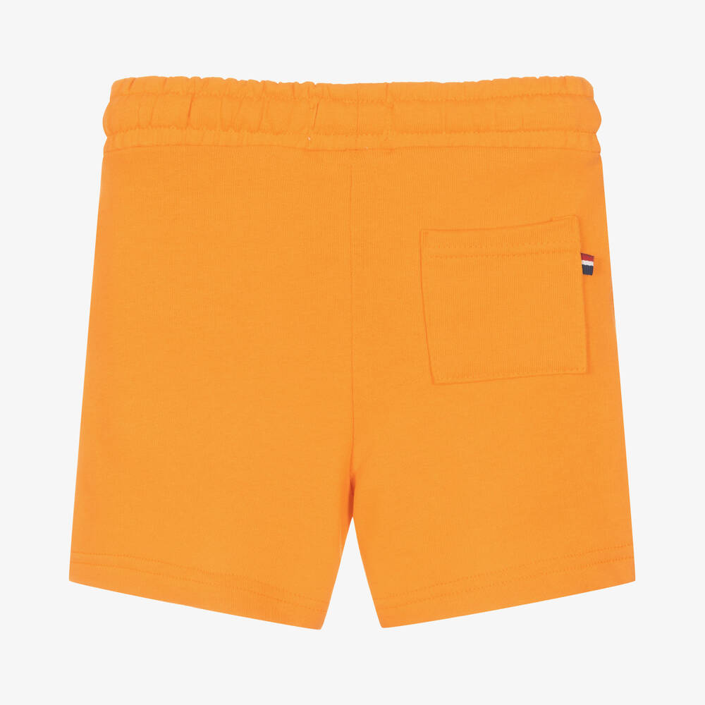 U.S. Polo Assn.-Boys Orange Cotton Logo Shorts | Childrensalon Outlet
