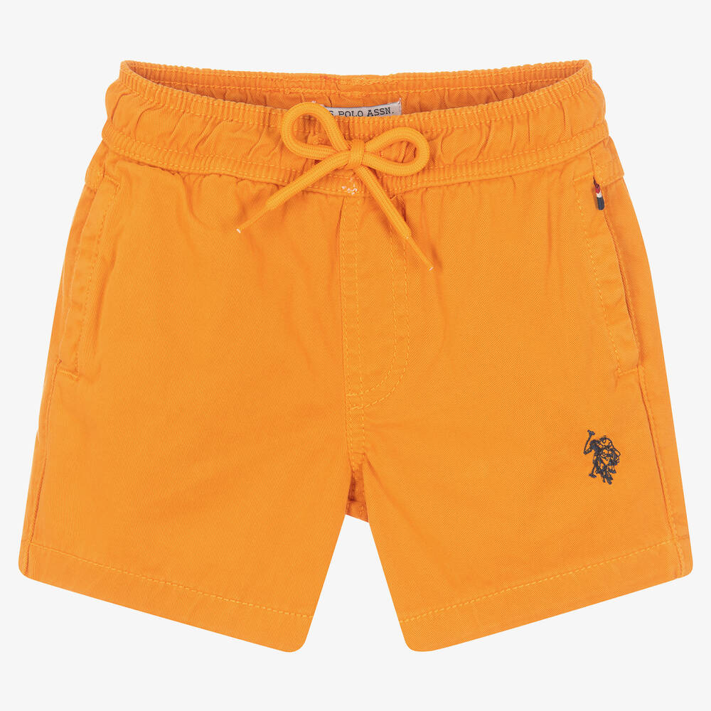 U.S. Polo Assn. - Boys Orange Cotton Shorts | Childrensalon