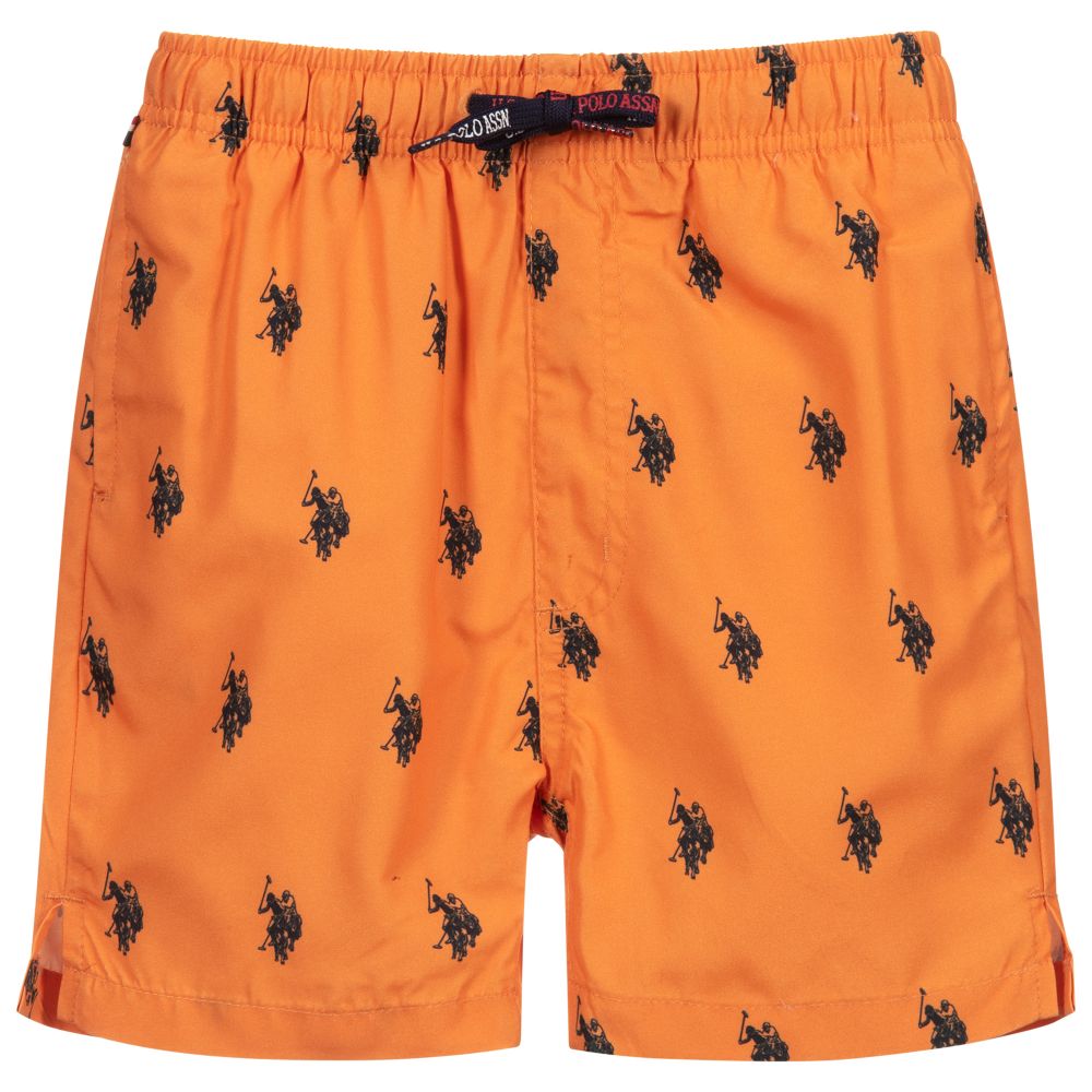 Boys Orange Swim Shorts