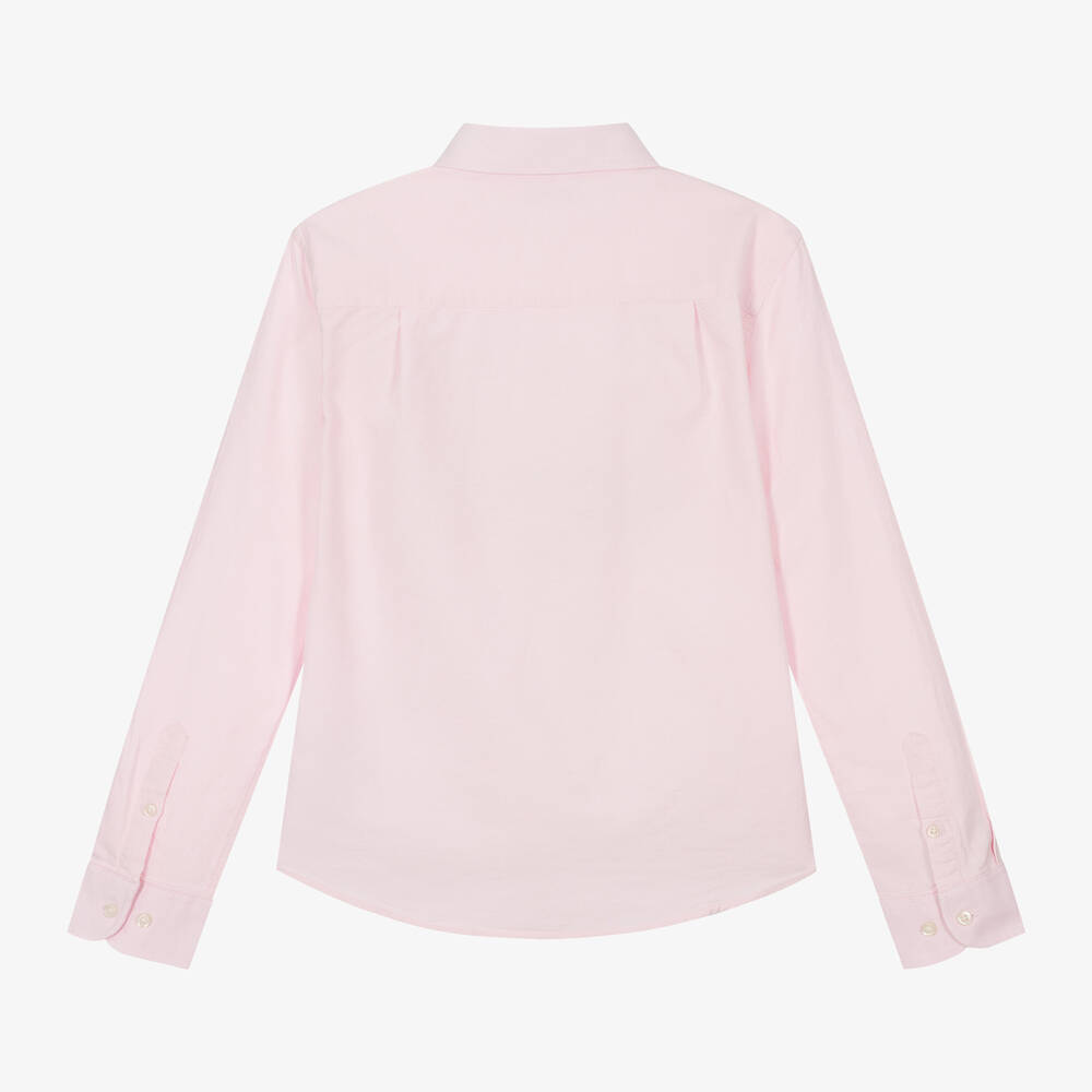 U.S. Polo Assn.-Boys Pink Oxford Cotton Shirt | Childrensalon Outlet