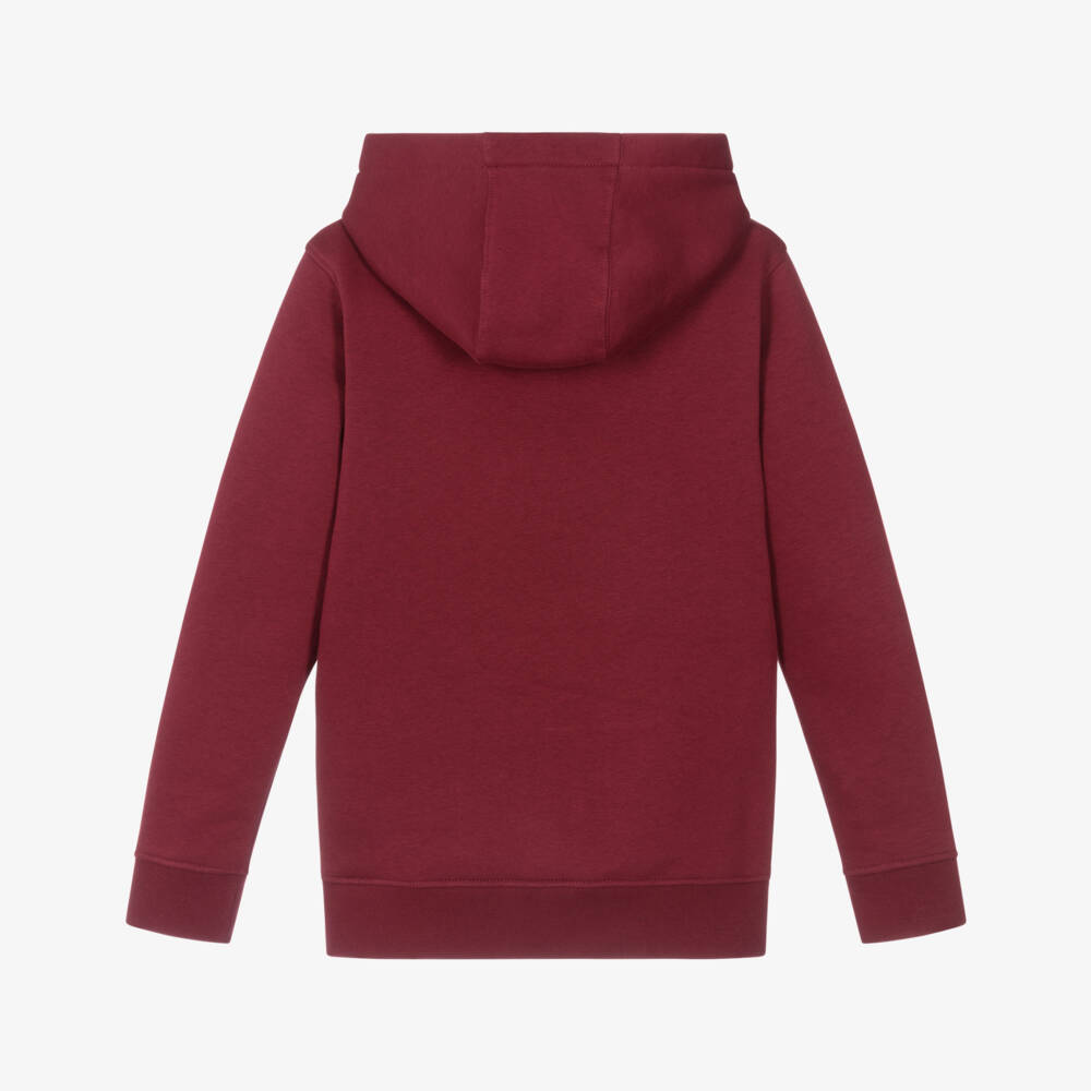 U.S. Polo Assn.-Boys Red Cotton Hoodie | Childrensalon Outlet