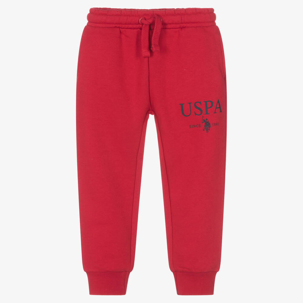 Boys red joggers store
