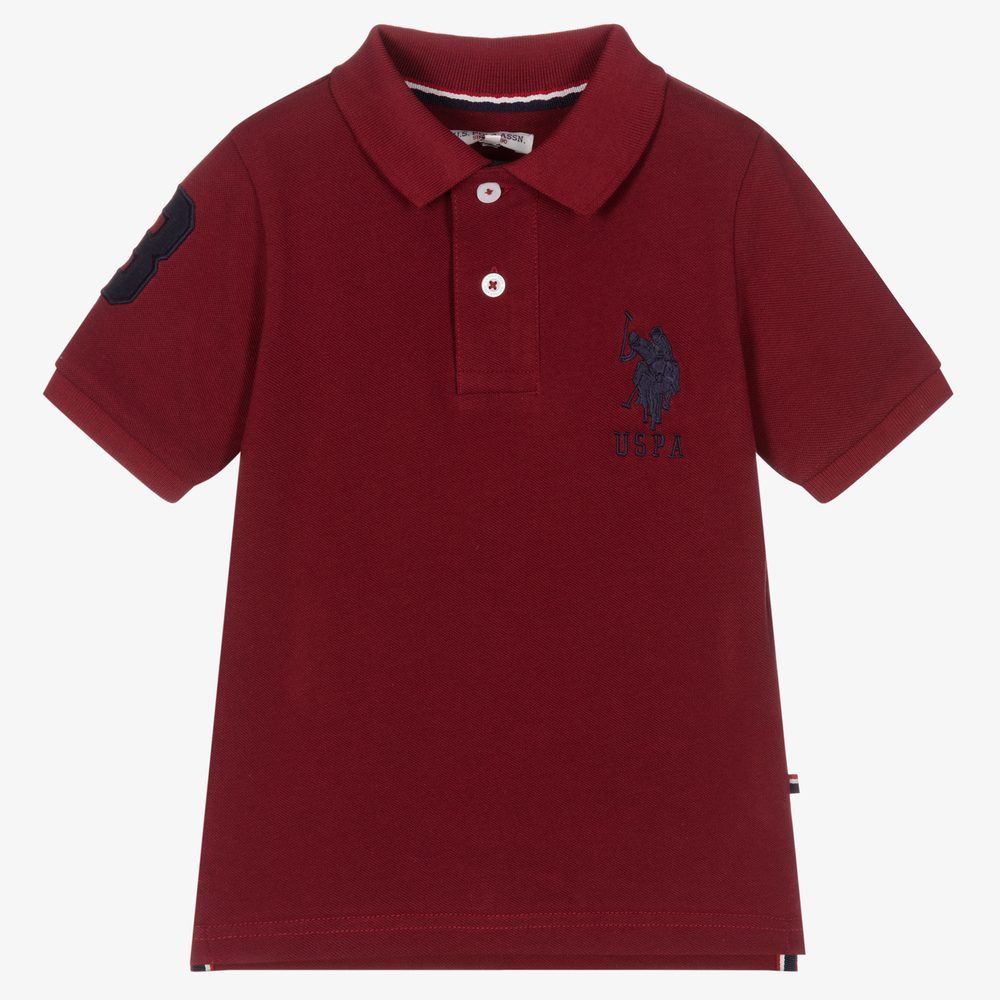 U.S. Polo Assn. - Boys Red Cotton Shirt | Childrensalon