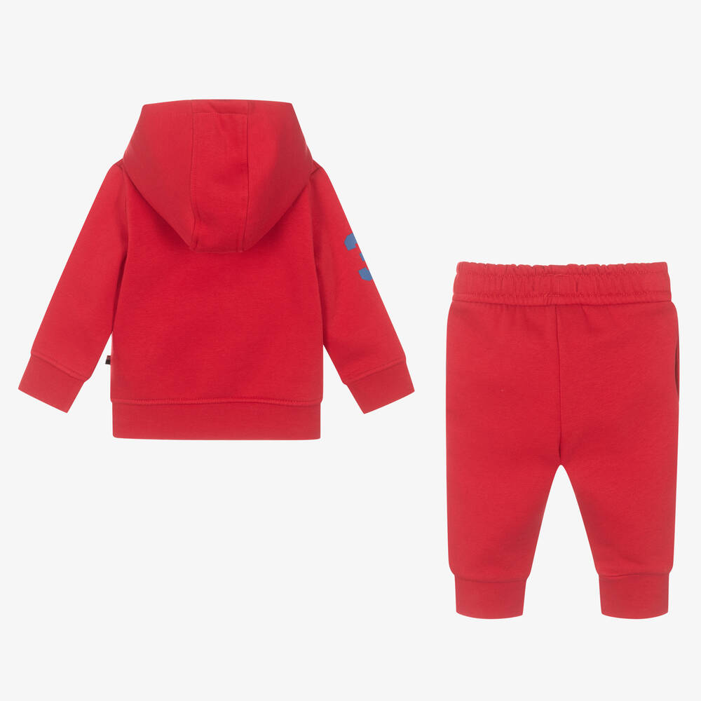 U.S. Polo Assn. - Boys Red Hooded Tracksuit | Childrensalon Outlet