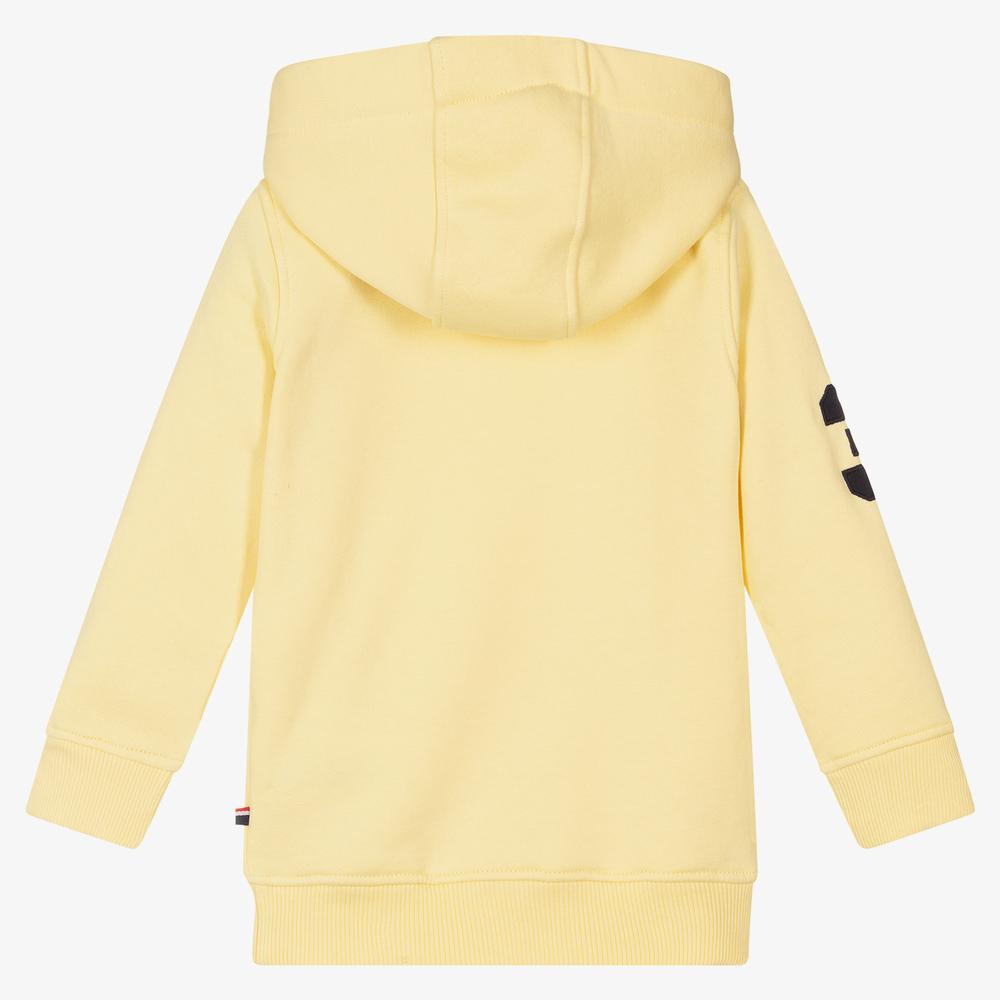 U.S. Polo Assn.-Boys Yellow Cotton Hoodie | Childrensalon Outlet