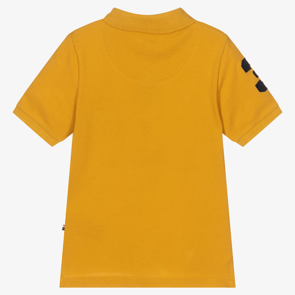 U.S. Polo Assn. Boys Yellow Cotton Polo Shirt