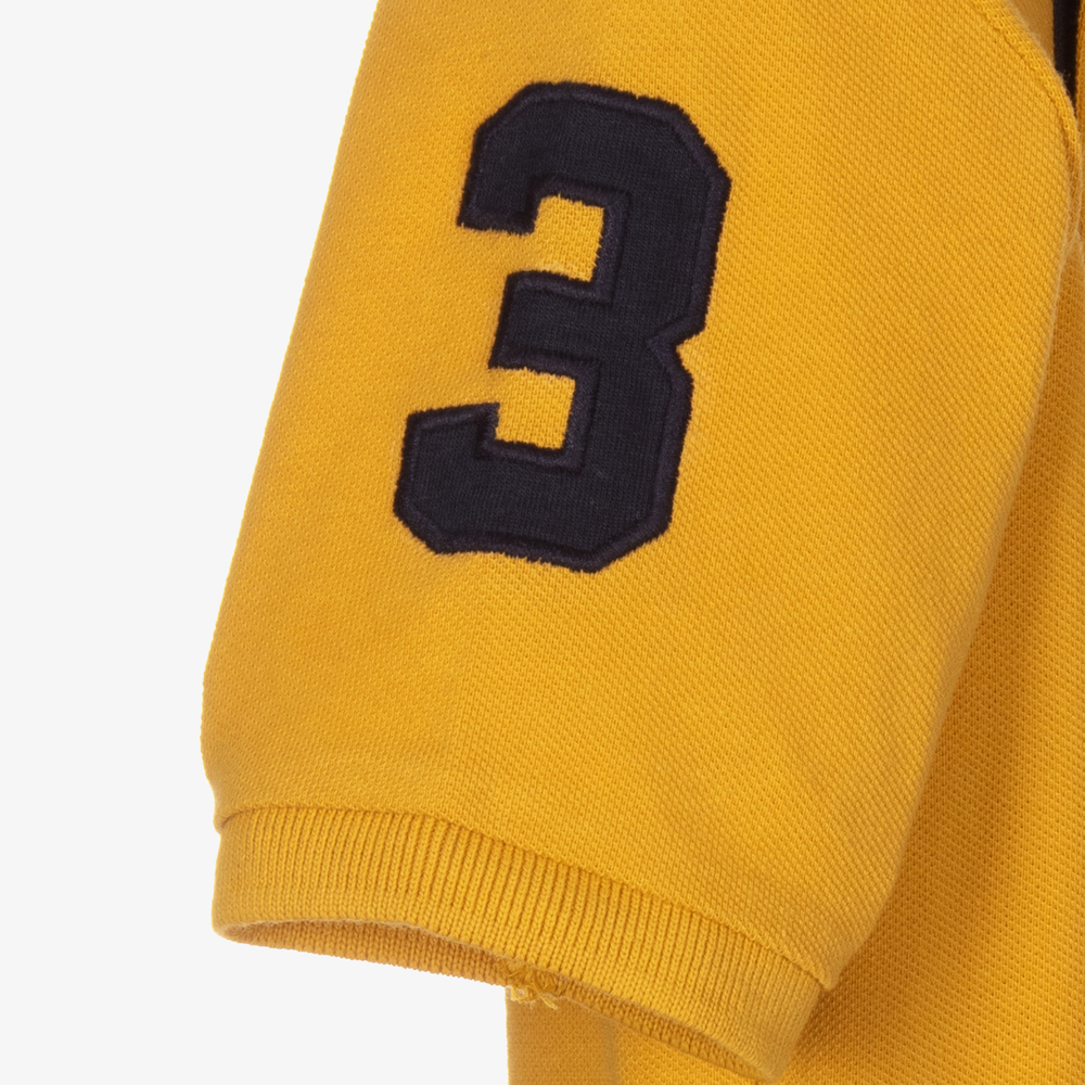 U.S. Polo Assn. Boys Yellow Cotton Polo Shirt Childrensalon Outlet