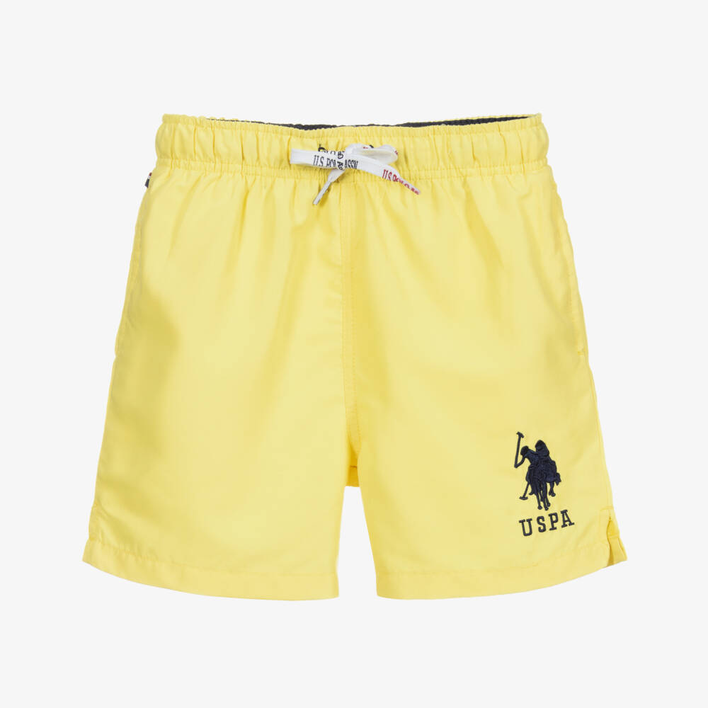 U.S. Polo Assn.-شورت سباحة لون أصفر للأولاد | Childrensalon Outlet