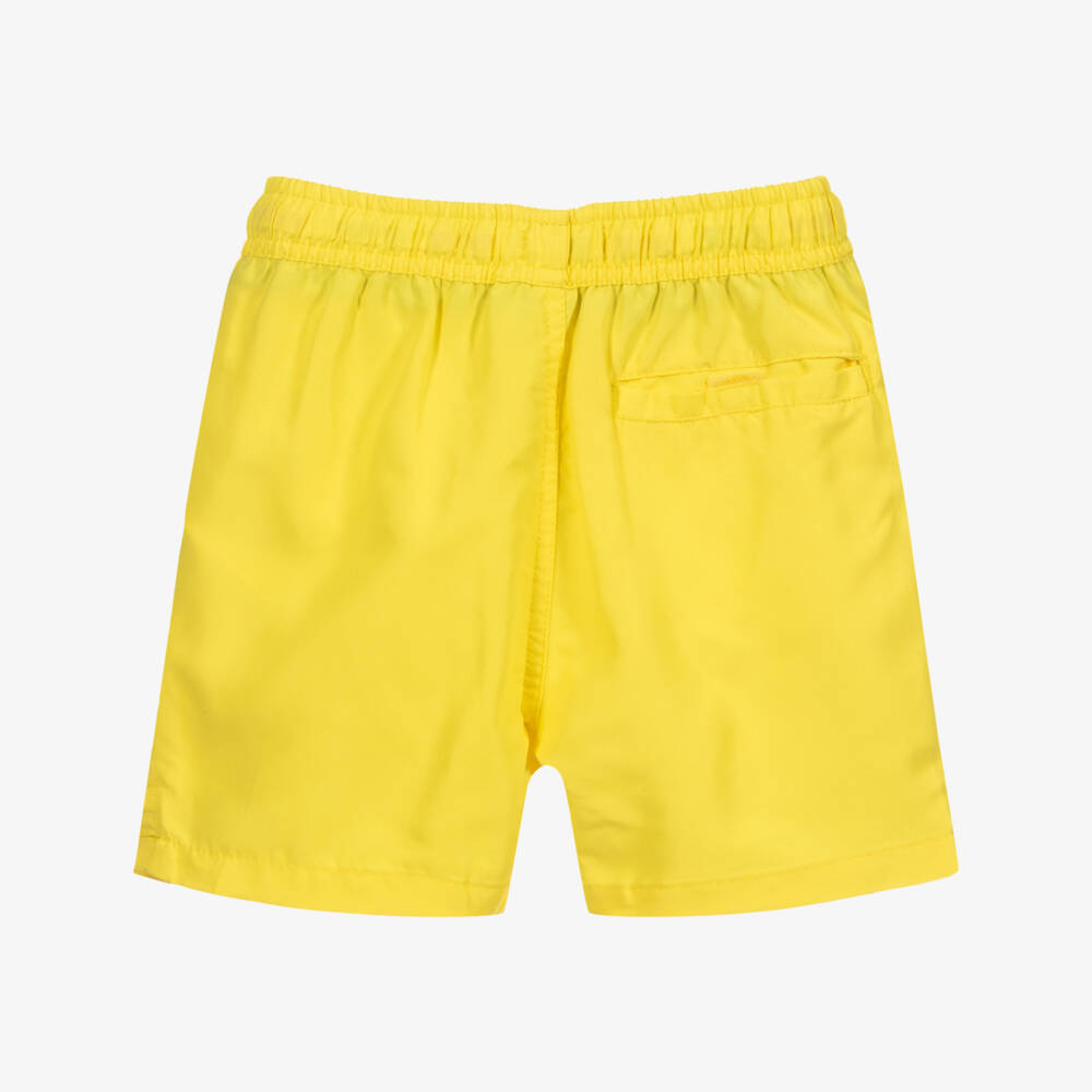 U.S. Polo Assn.-Boys Yellow Logo Swim Shorts | Childrensalon Outlet