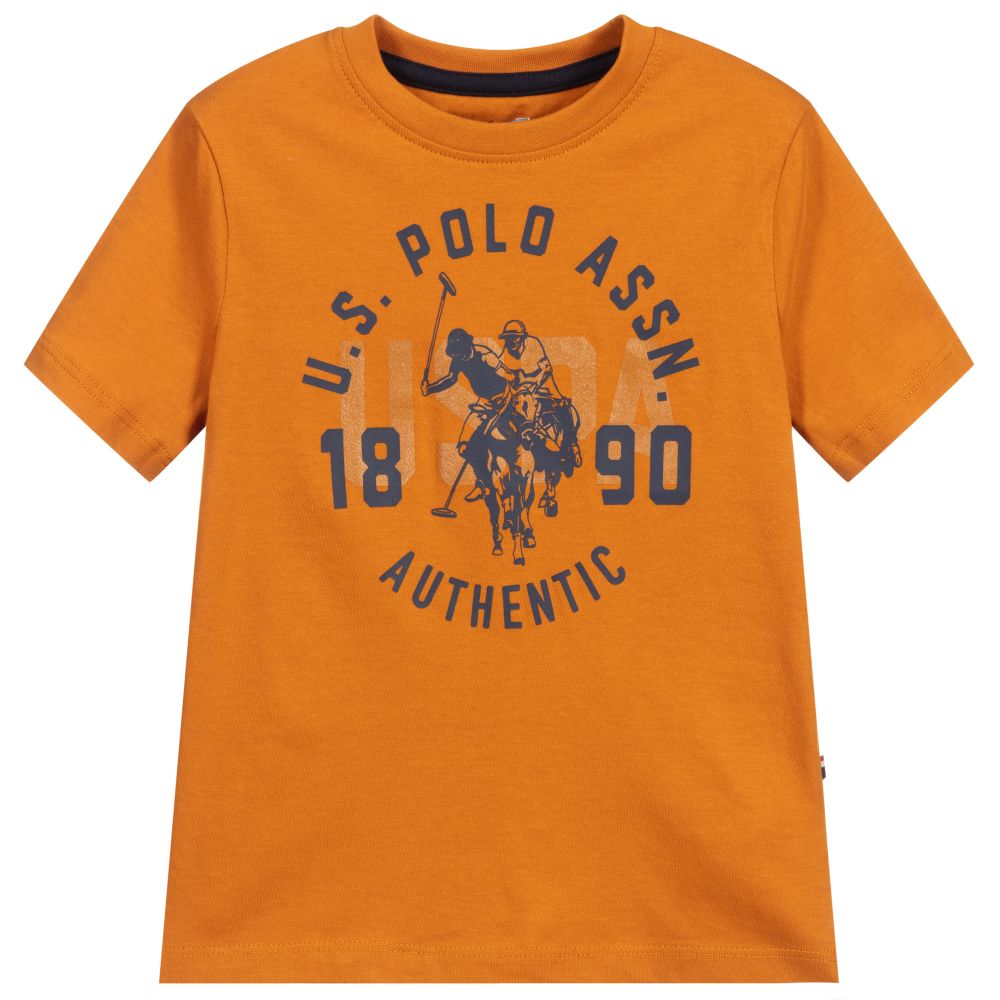 U.S. Polo Assn. - Dark Gold Logo Cotton T-Shirt | Childrensalon