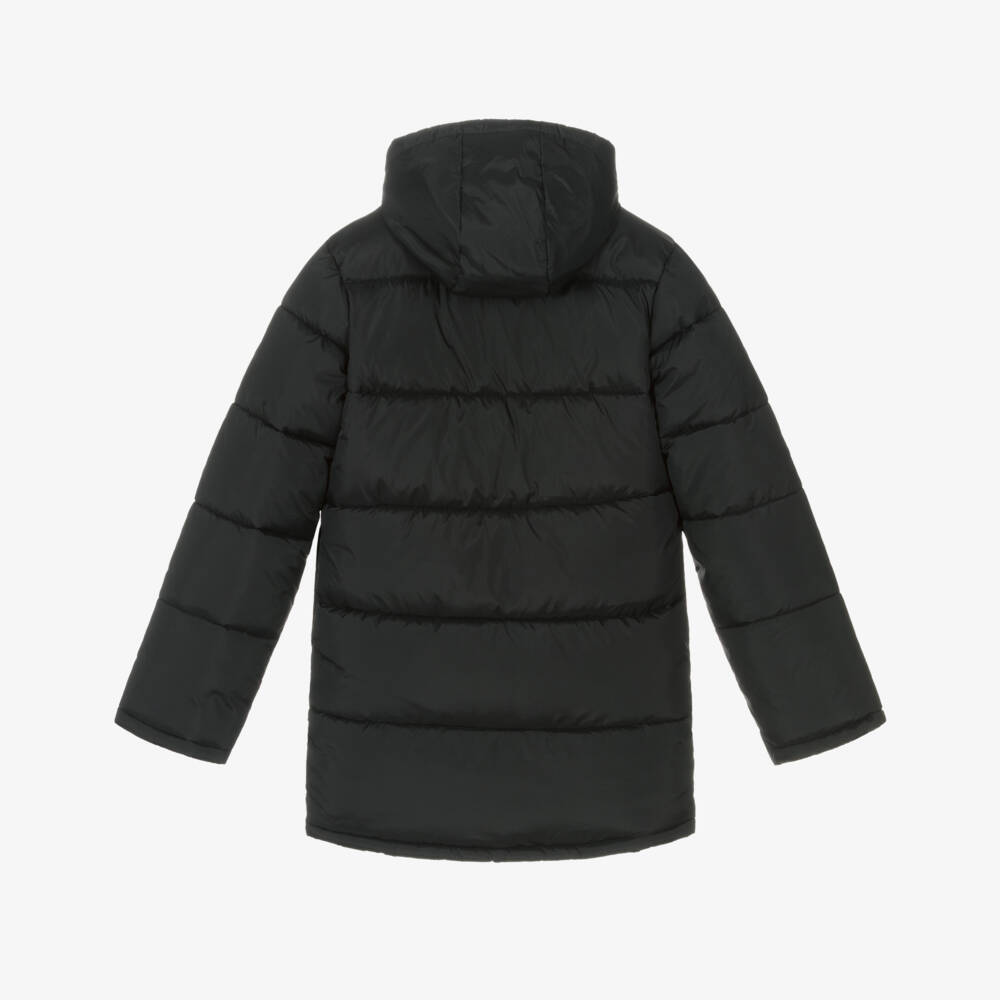 U.S. Polo Assn.-Girls Black Hooded Coat | Childrensalon Outlet