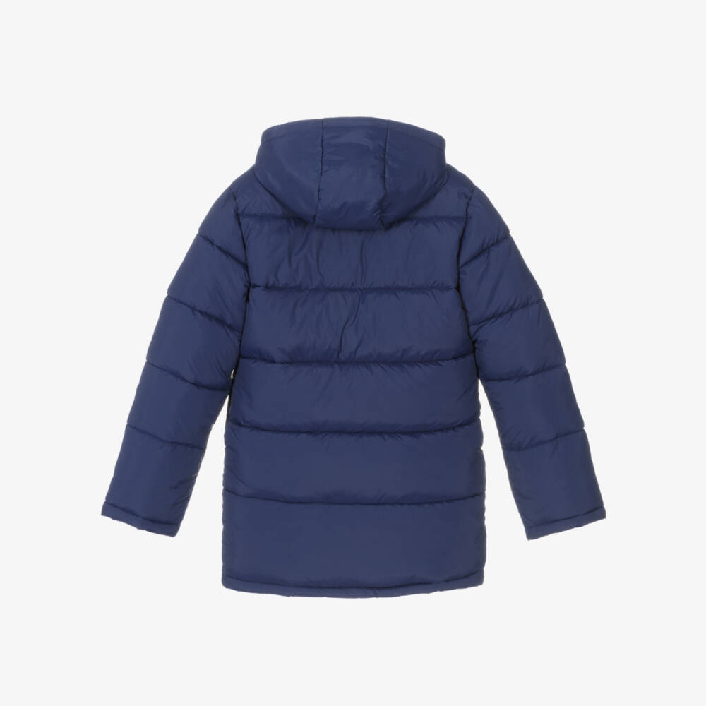 U.S. Polo Assn.-Girls Blue Hooded Coat | Childrensalon Outlet