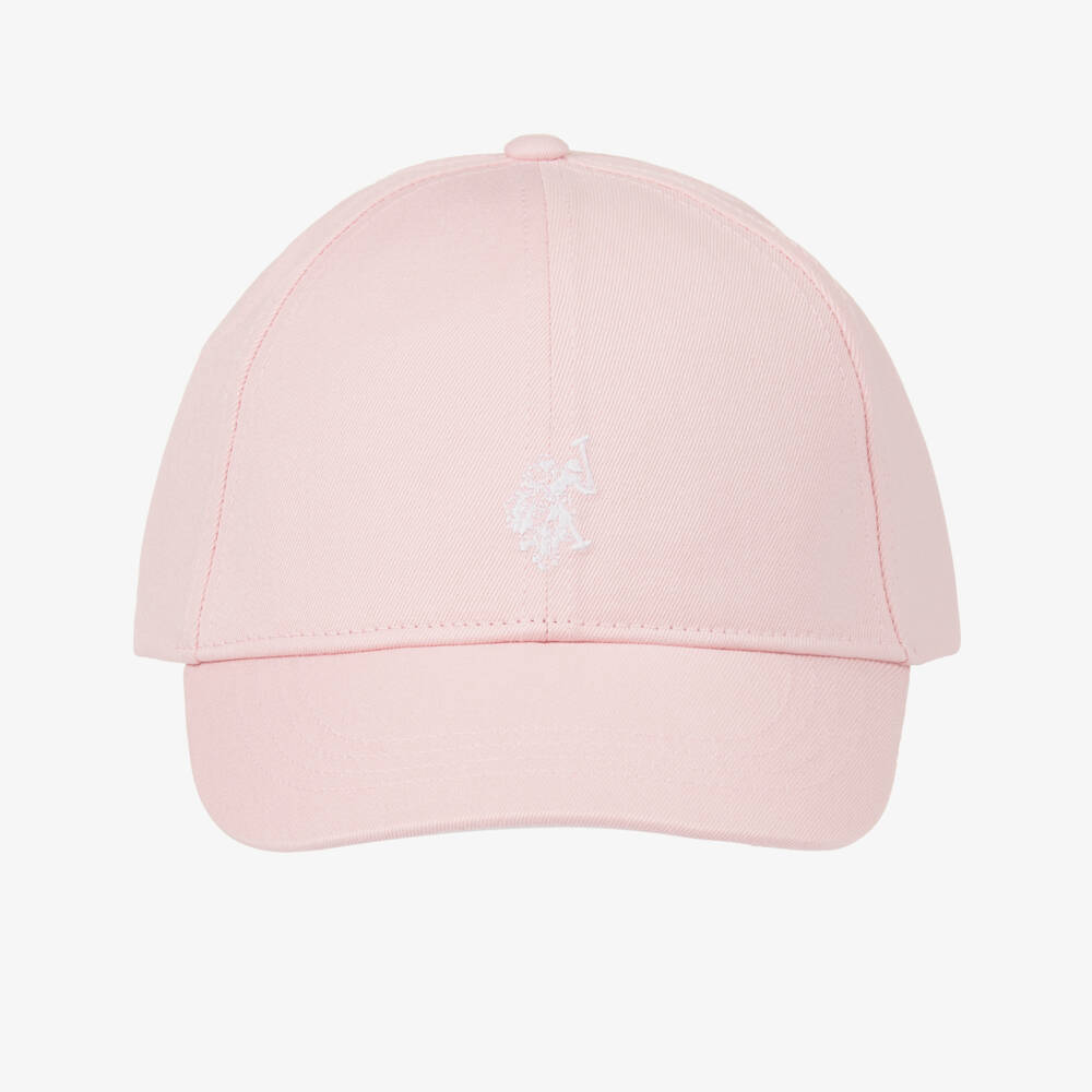 U.S. Polo Assn.-Girls Light pink Twill Cap | Childrensalon Outlet