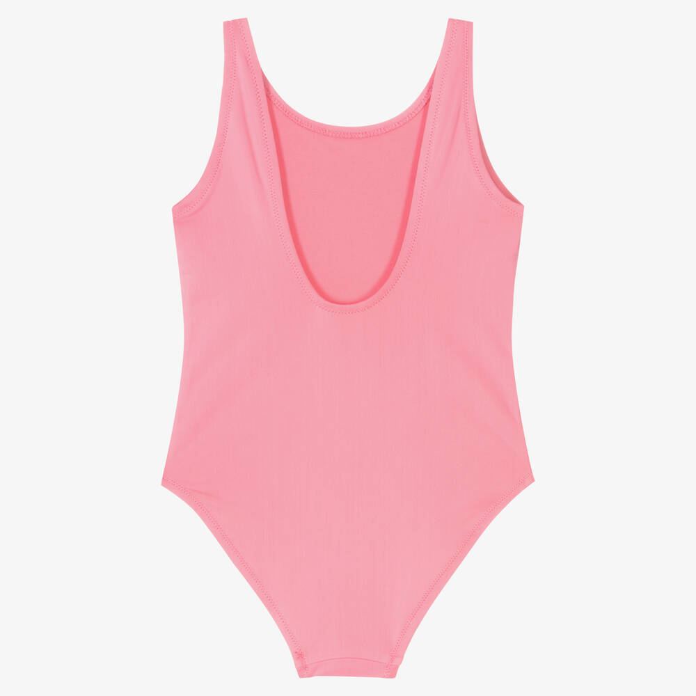 U.S. Polo Assn.-Girls Pink Logo Swimsuit | Childrensalon Outlet