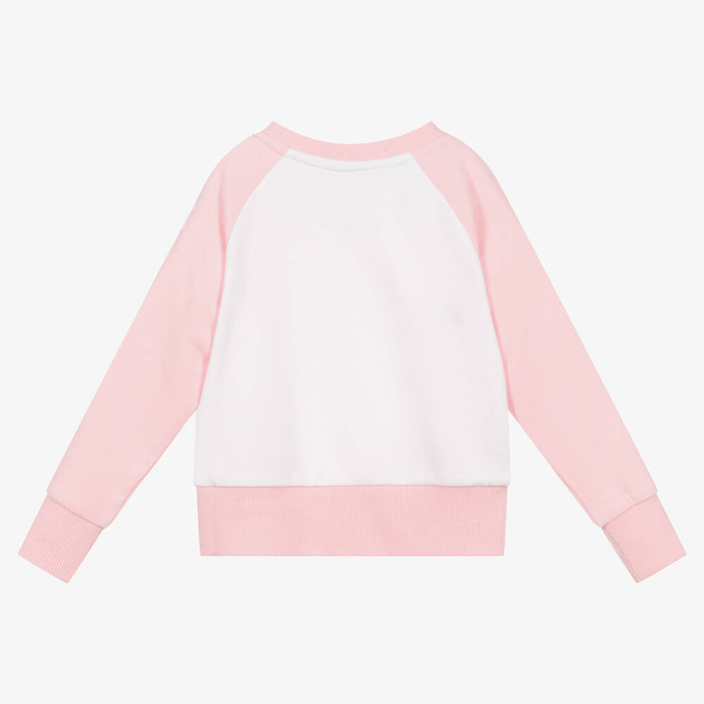 U.S. Polo Assn.-Girls White Cotton Sweatshirt | Childrensalon Outlet