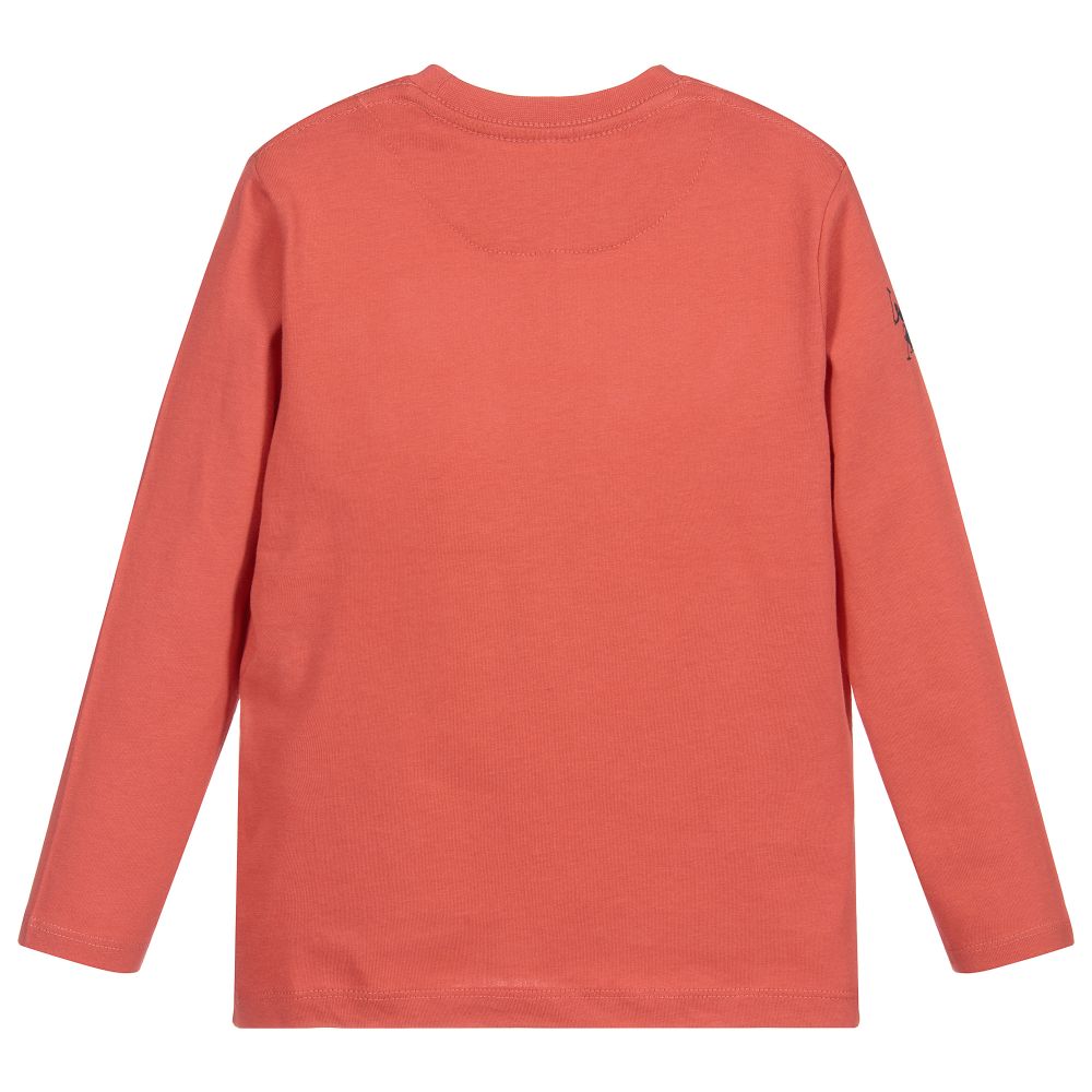 U.S. Polo Assn.-Orange Cotton Logo Top | Childrensalon Outlet