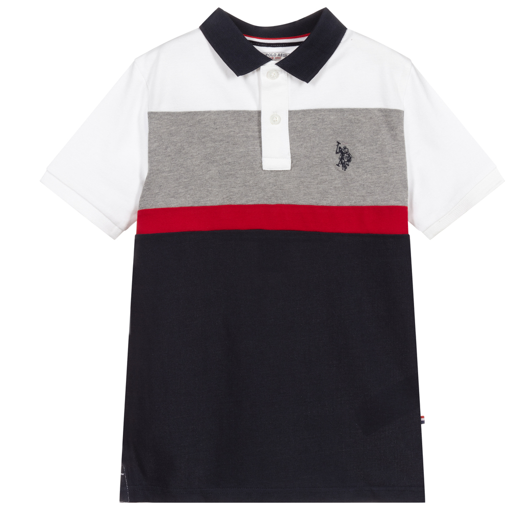 Blue Logo Polo Shirt | Childrensalon Outlet