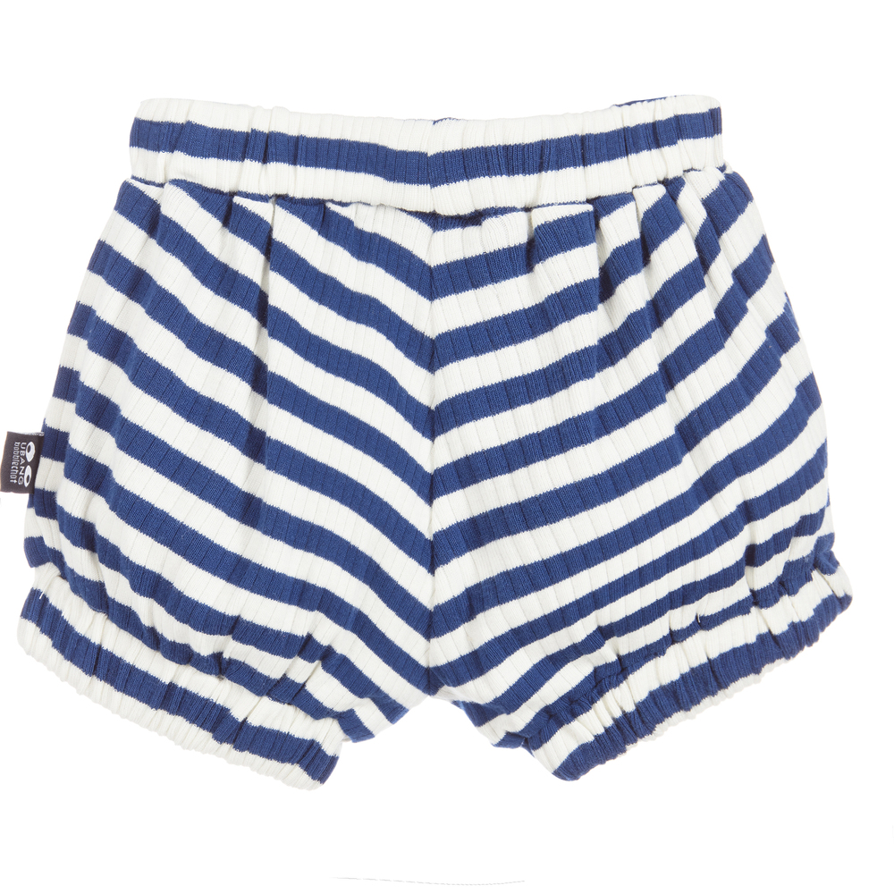 UBANG-شورت قطن لون أزرق مقلم | Childrensalon Outlet