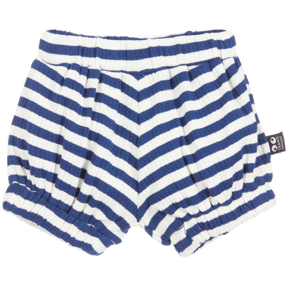 UBANG - Blue Striped Baby Shorts | Childrensalon