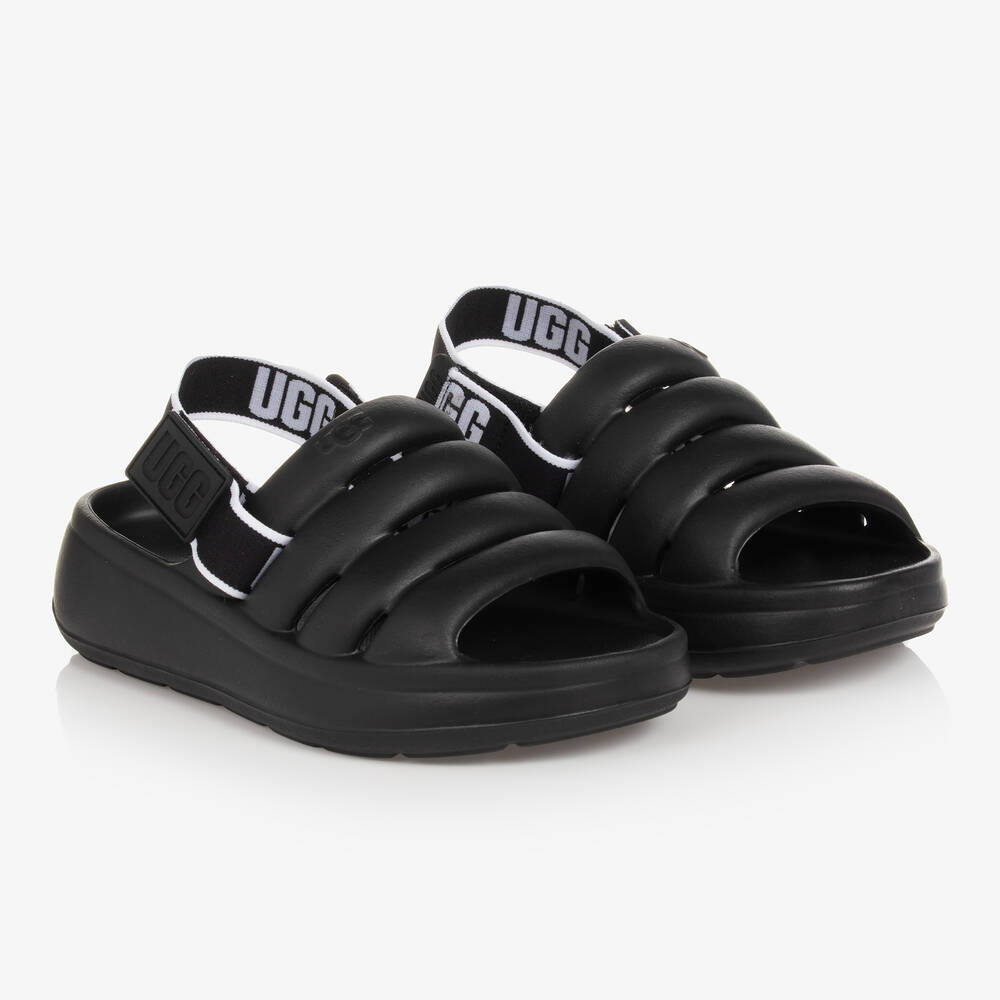 UGG - Schwarze Riemchensandalen | Childrensalon