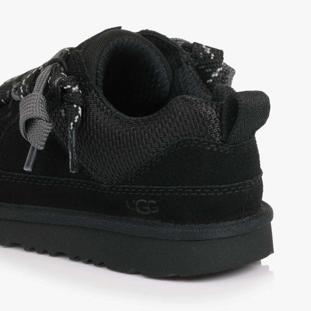 UGG-Black Suede Leather Lo Lowmel Trainers | Childrensalon Outlet