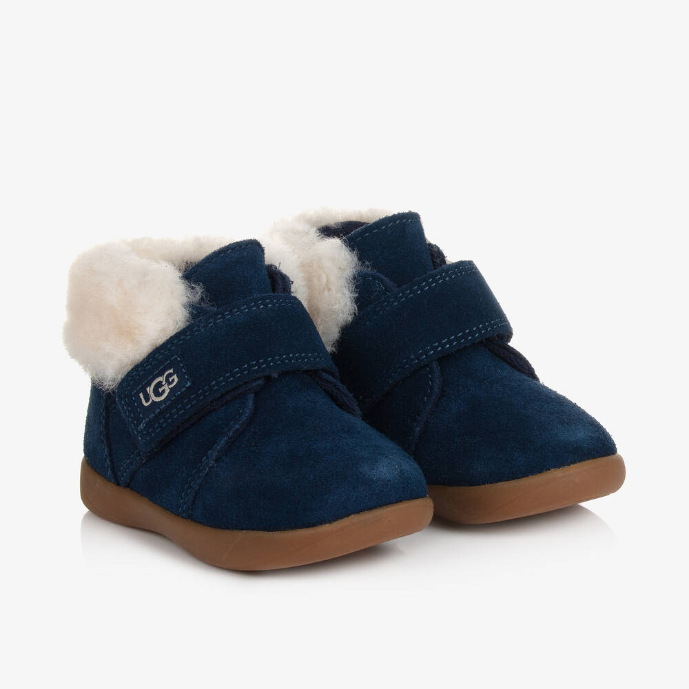 Blue suede ugg boots top