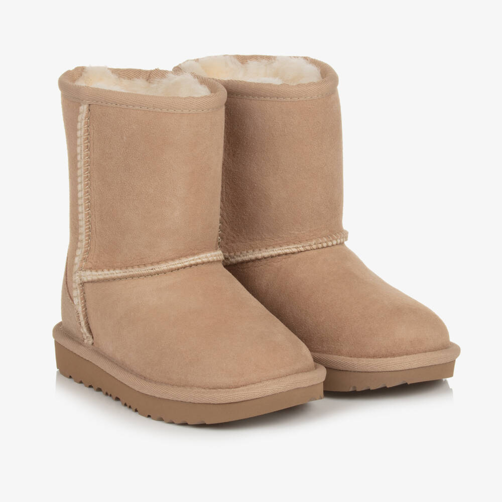 UGG-Boys Sand Suede Leather Boots | Childrensalon Outlet