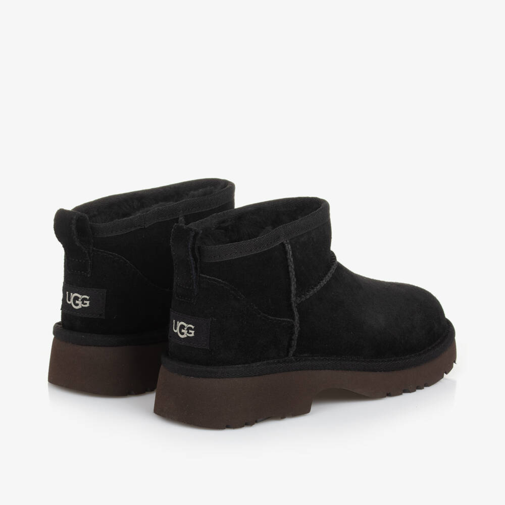 Une Fille-Уютные замшевые черные мини ботинки для мальчиков | Childrensalon Outlet