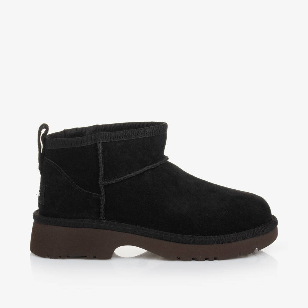 Une Fille-Уютные замшевые черные мини ботинки для мальчиков | Childrensalon Outlet