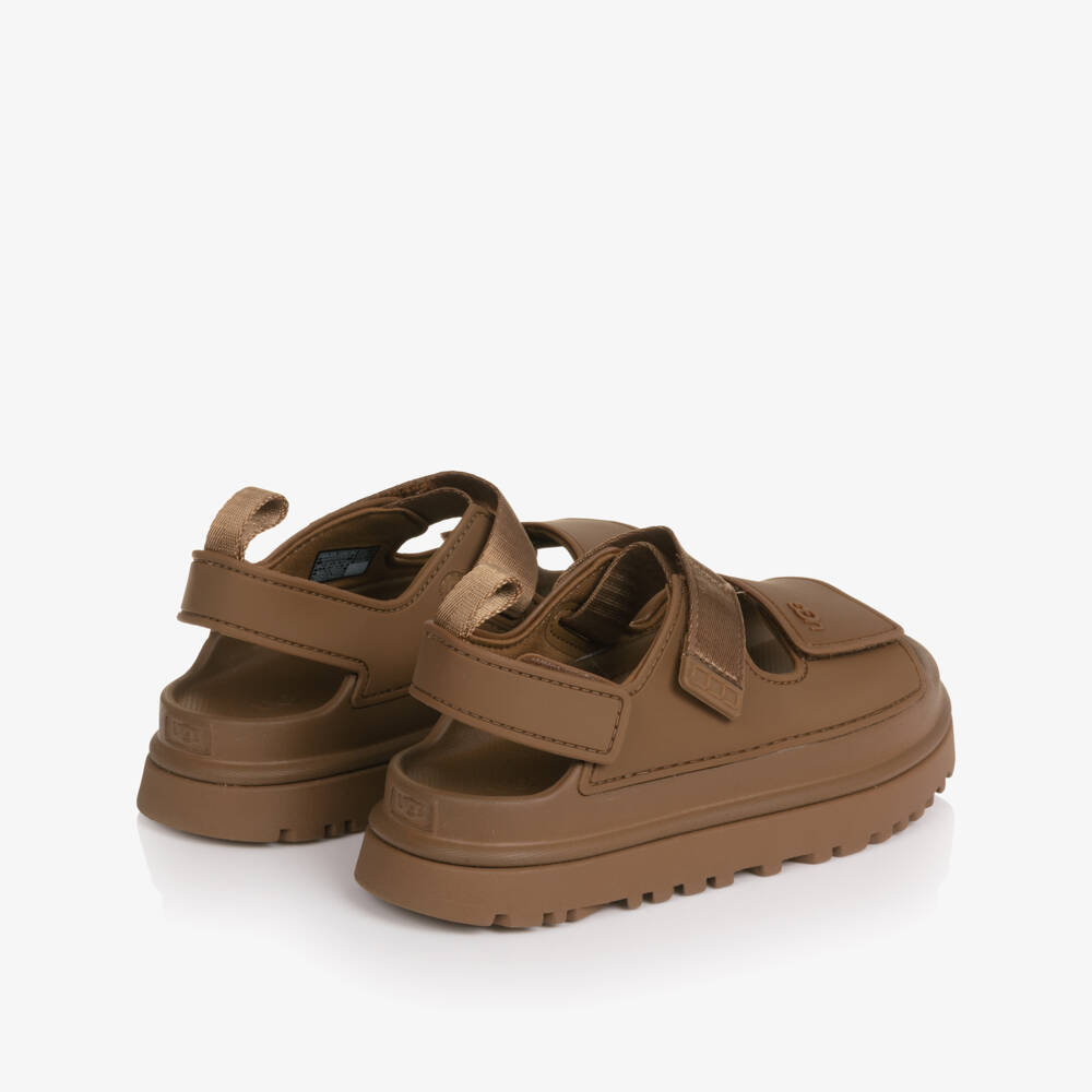 UGG-Brown EVA Rubber GoldenGlow Sandals | Childrensalon Outlet