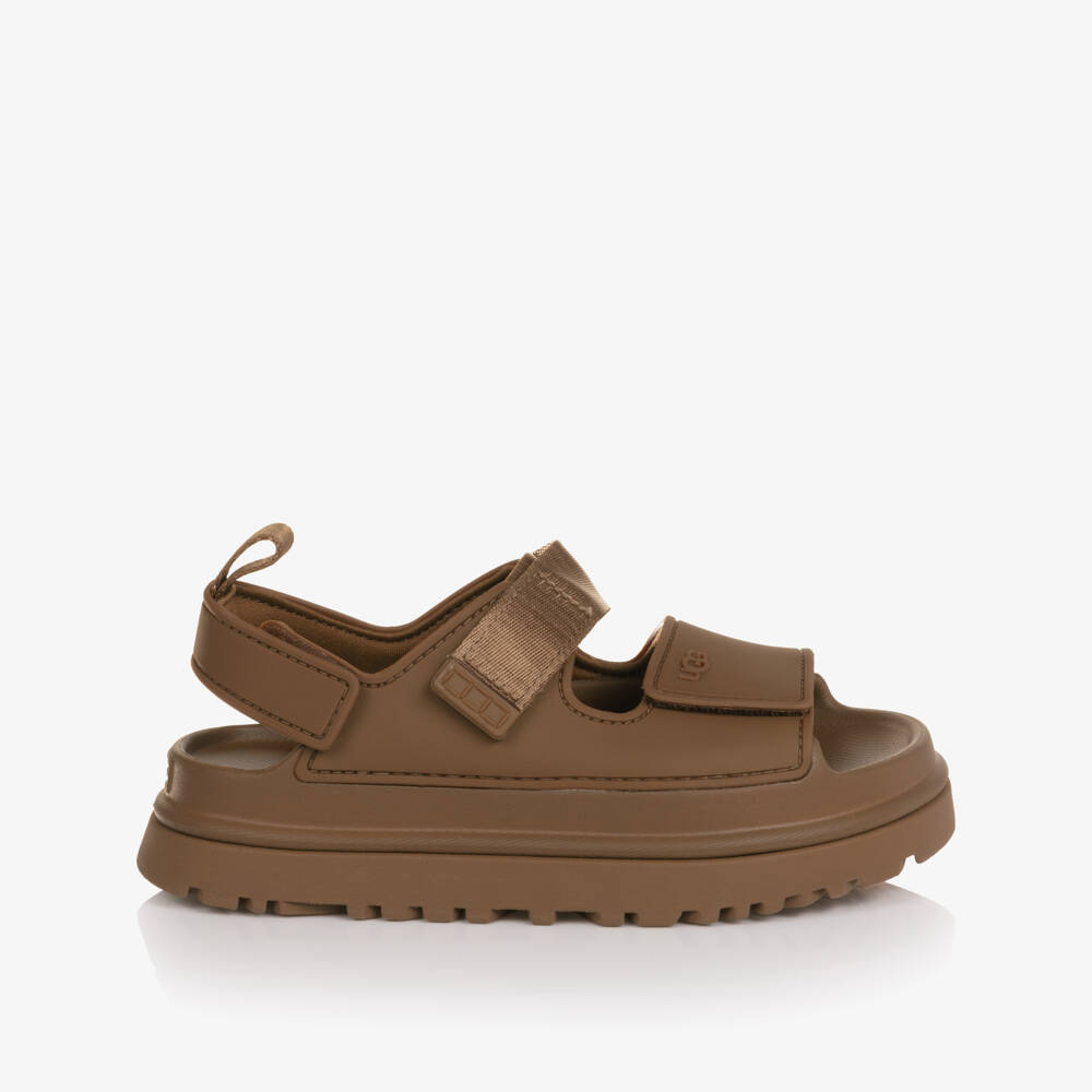 UGG-Brown EVA Rubber GoldenGlow Sandals | Childrensalon Outlet