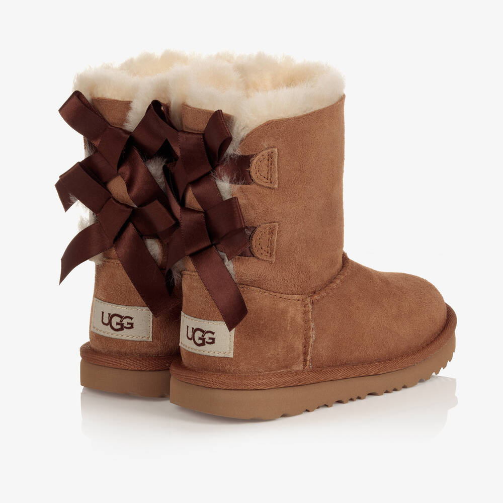 Une Fille-Коричневые замшевые сапоги для девочек | Childrensalon Outlet