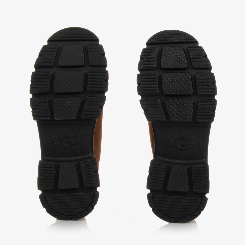 UGG-Girls Chestnut Leather Ankle Boots | Childrensalon Outlet
