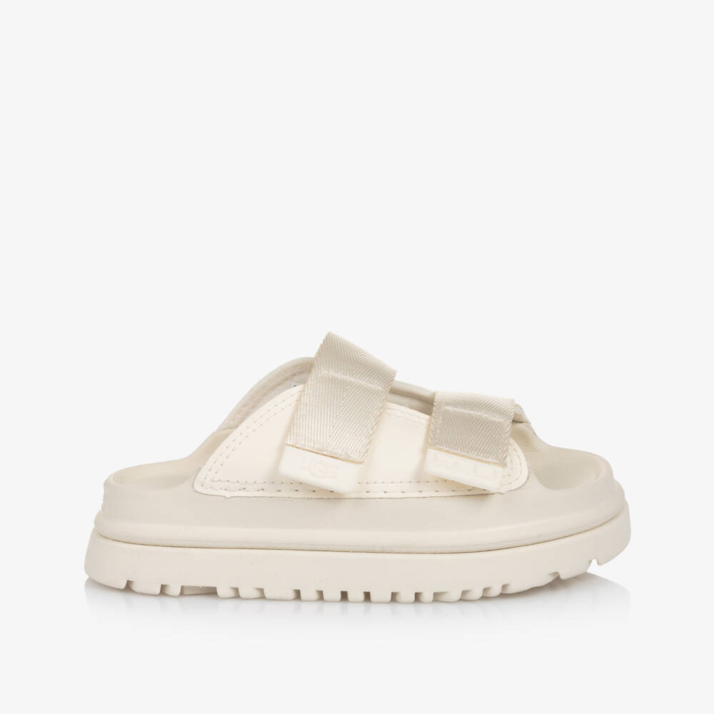 Une Fille-Кремовые сандалии на липучке для девочек | Childrensalon Outlet