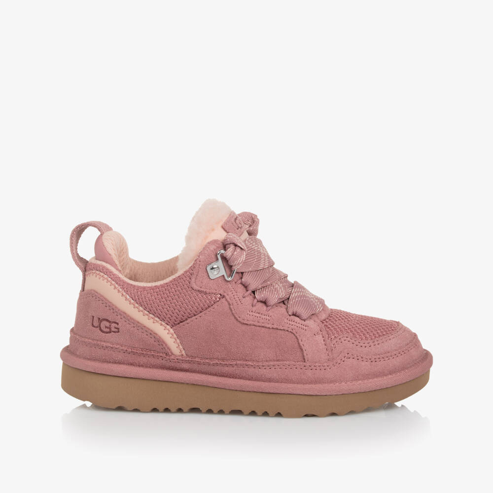 UGG-Girls Pink Suede Lowmel Trainers | Childrensalon Outlet
