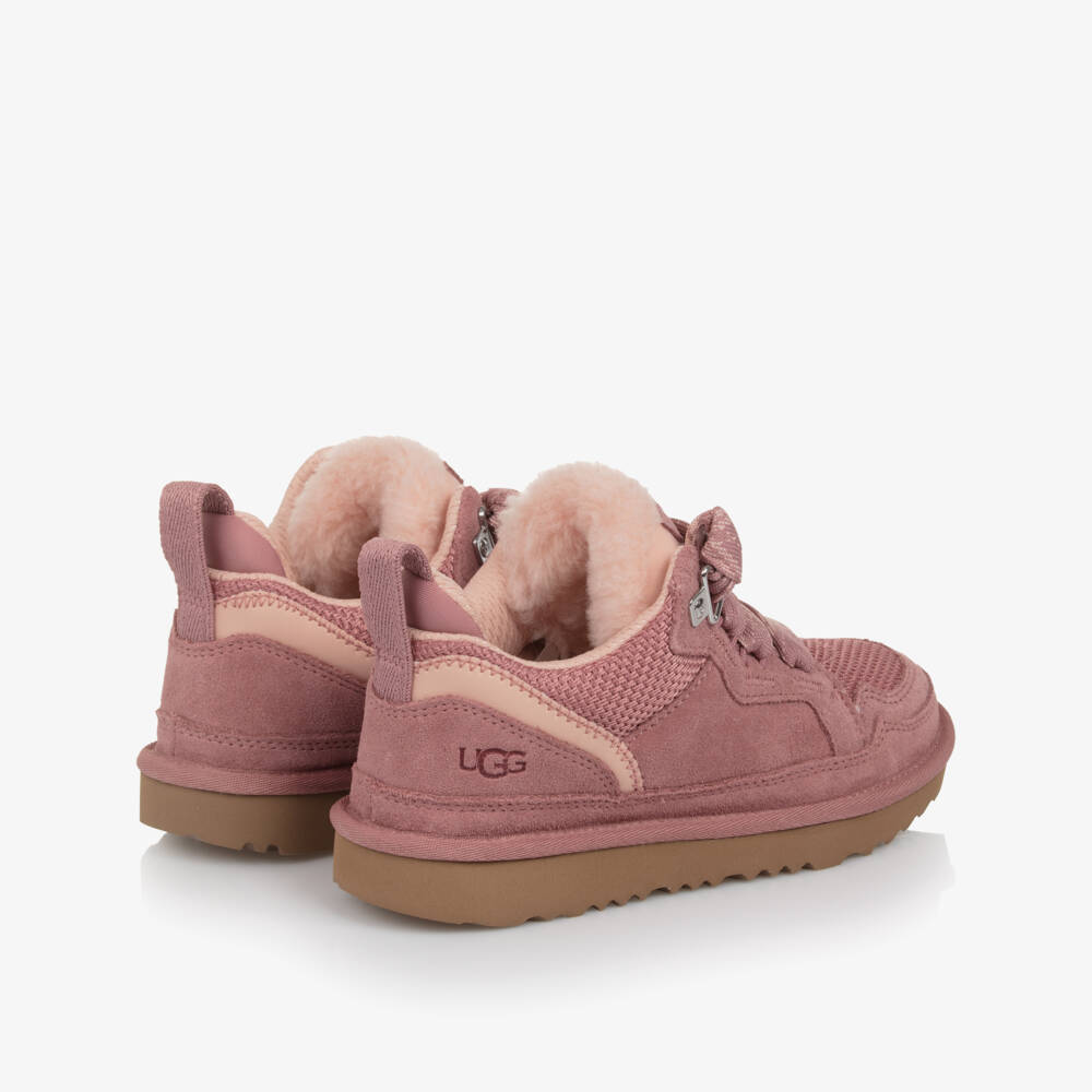 UGG-Girls Pink Suede Lowmel Trainers | Childrensalon Outlet