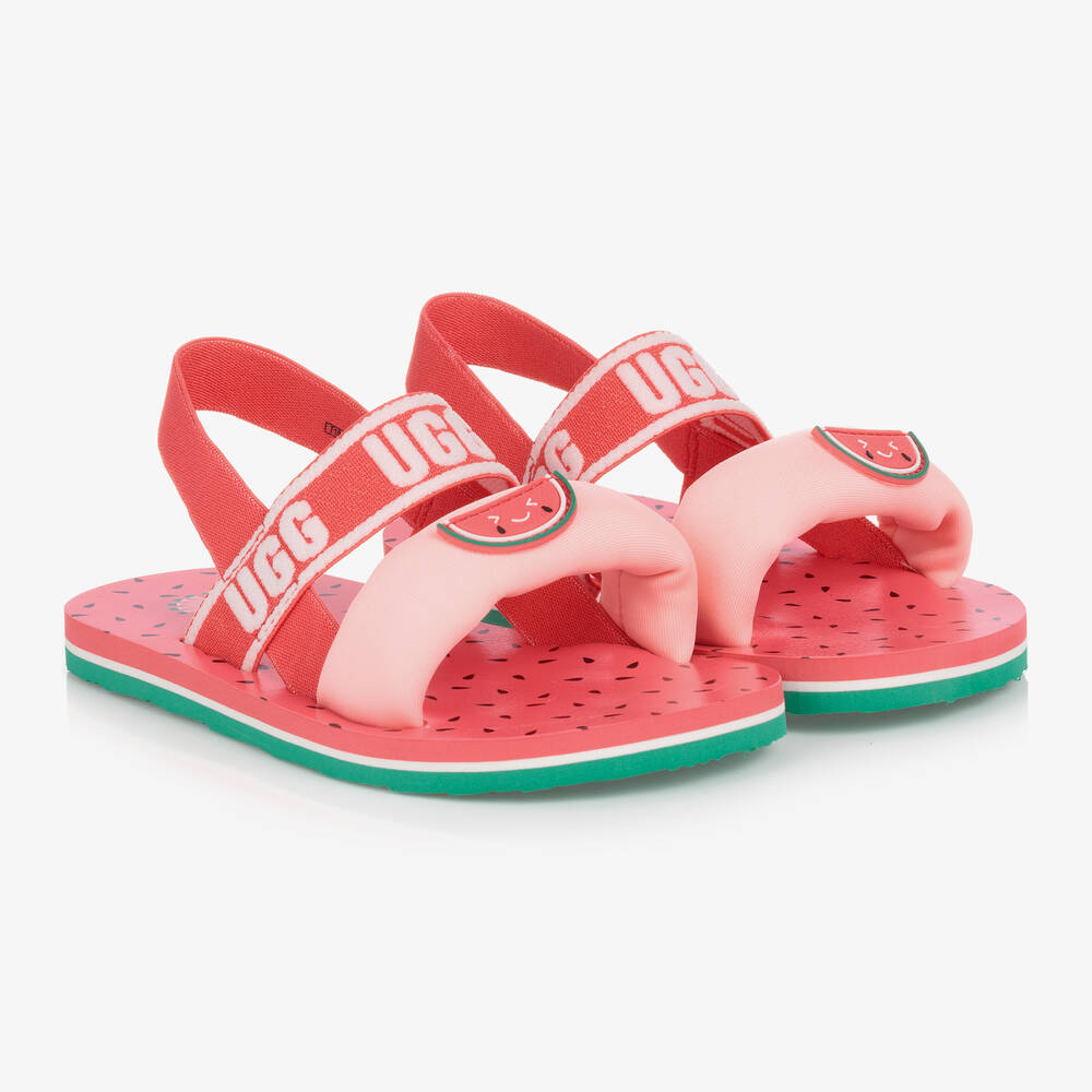 UGG - Sandales roses pastèques fille | Childrensalon