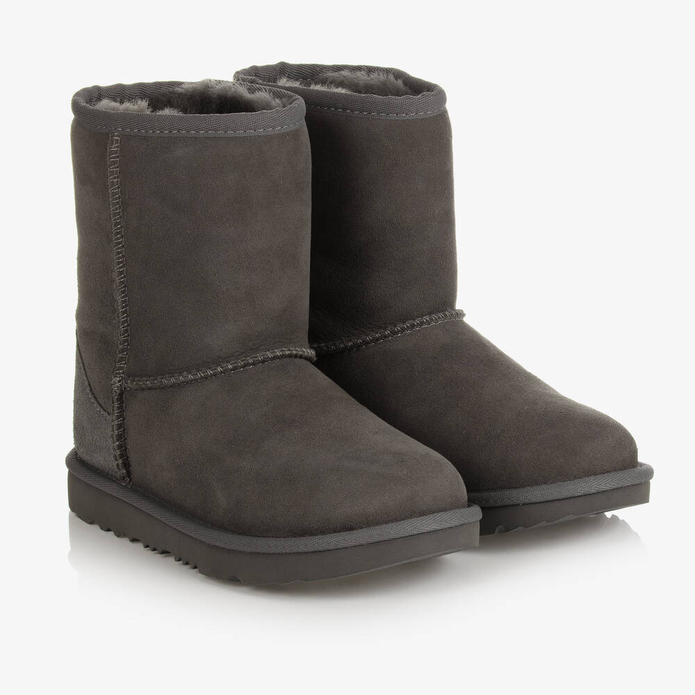 UGG - Grey Classic Suede Boots | Childrensalon