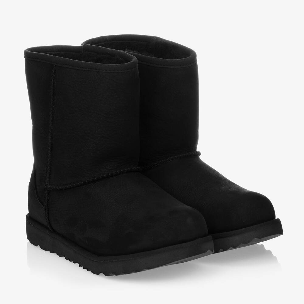 UGG - Teen Black Suede Boots | Childrensalon