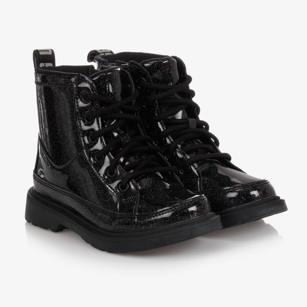 UGG - Черные ботинки с блестками для девочек-подростков | Childrensalon