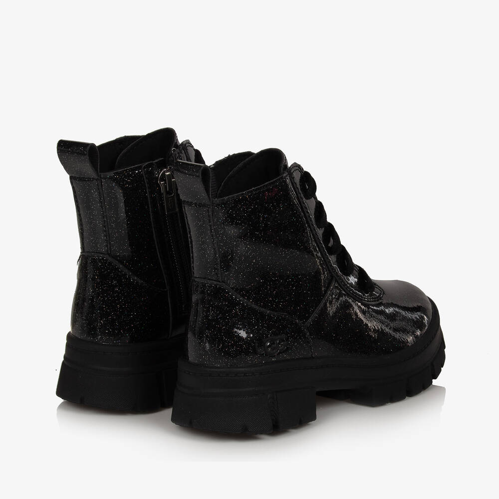 Ugg black glitter boots hotsell