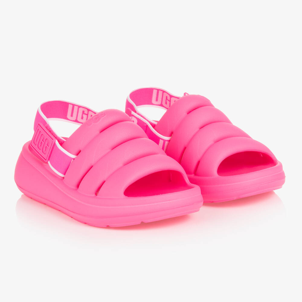 UGG - Розовые сандалии с ремешками | Childrensalon