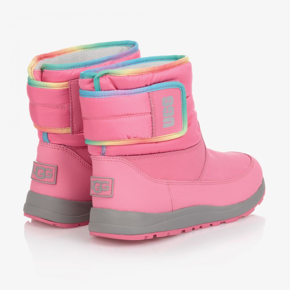Childrens pink ugg boots top