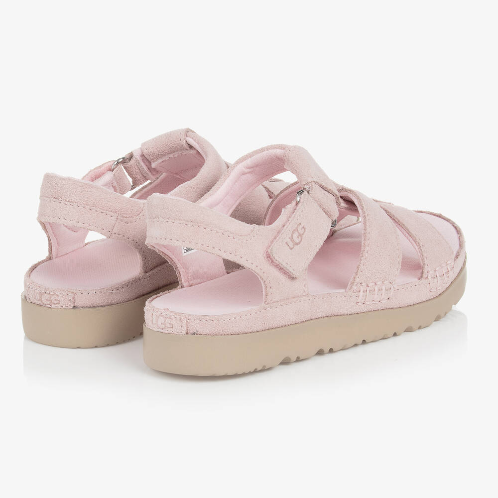 UGG-Teen Girls Pink Suede Leather Sandals | Childrensalon Outlet
